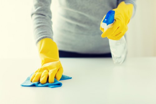 Local house cleaning in Westhampstead hallway