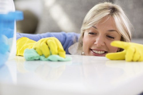 Final property cleaning before checkout in West Hampstead