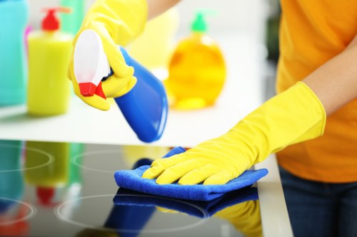 Professional builders cleaning tools used in Westhampstead