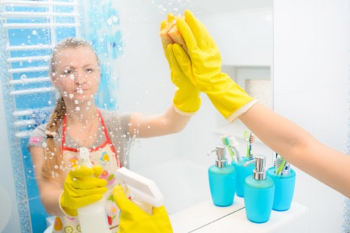 Westhampstead Cleaners team applying safe cleaning practices