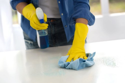 Domestic cleaning tools prepared for a Westhampstead home cleaning service