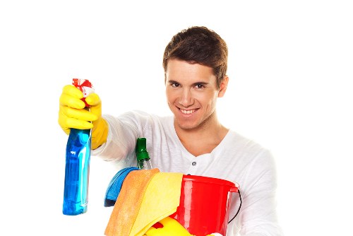 Cleaning team carrying out a one off clean in a Westhampstead apartment